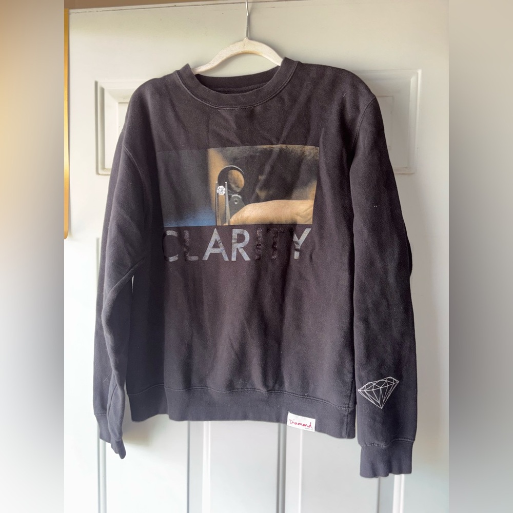 Diamond Supply Co. black Clarity pullover size S